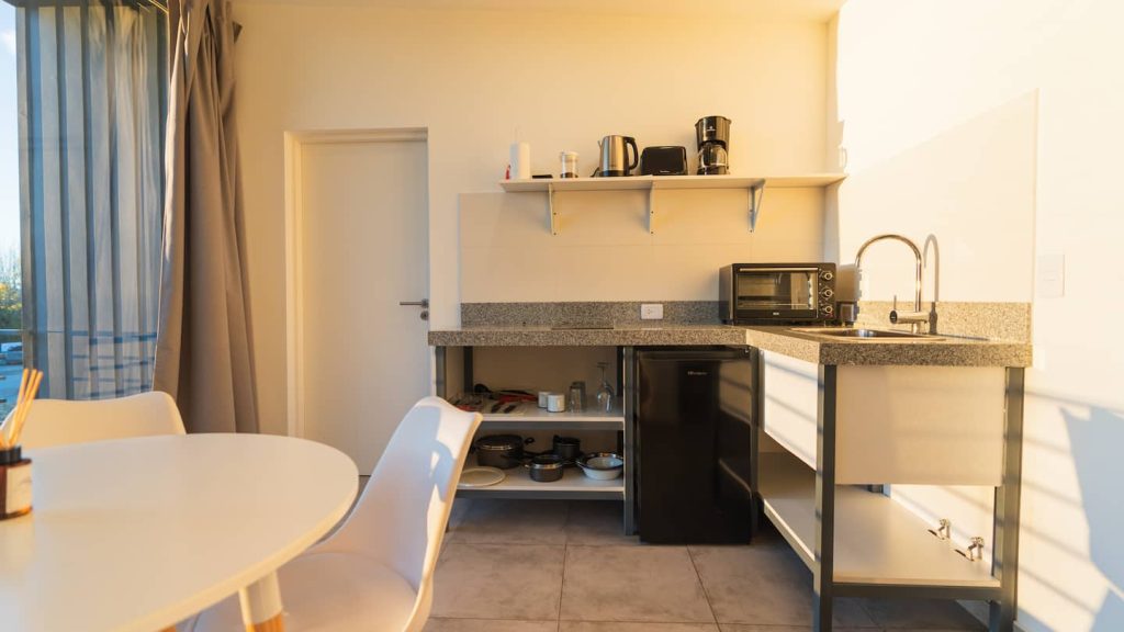 Increíble departamento con vista al lago – Kitchenette
