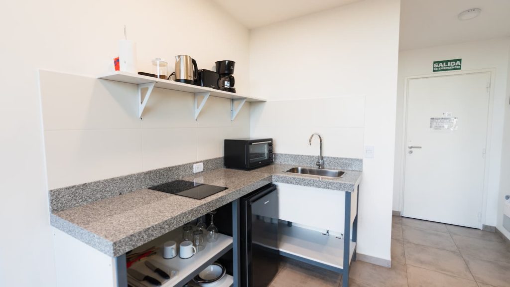 Increíble departamento con vista al lago – Kitchenette