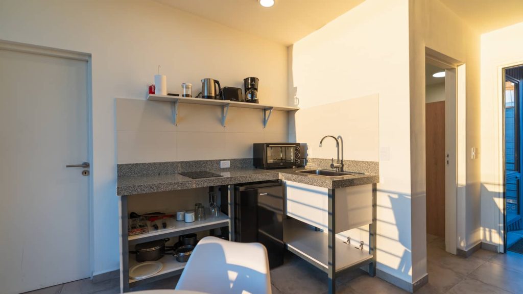 Increíble departamento con vista al lago – Kitchenette